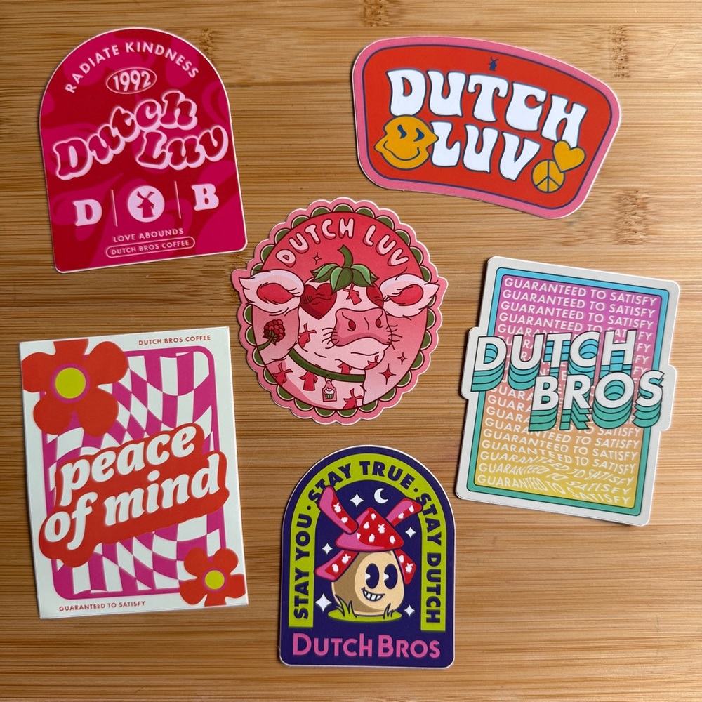 Dutch Bros Sticker Bundle of 6